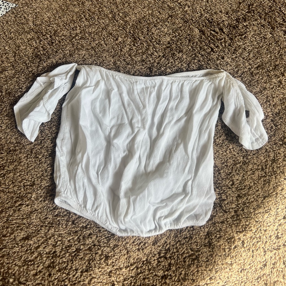 Brandy Melville white off the shoulder top